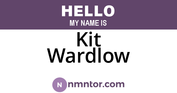 Kit Wardlow