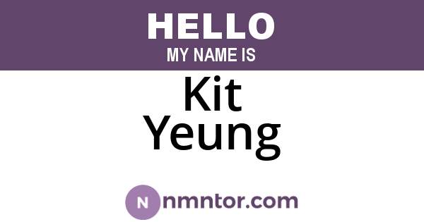 Kit Yeung