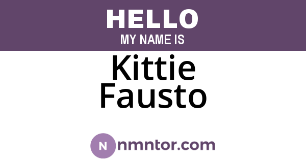 Kittie Fausto