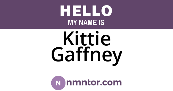 Kittie Gaffney