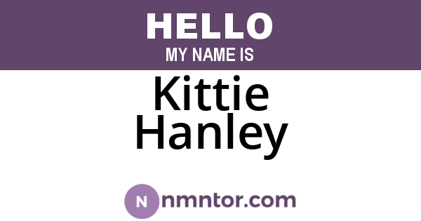 Kittie Hanley