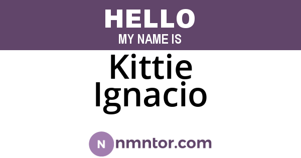 Kittie Ignacio