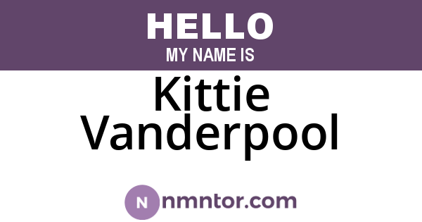 Kittie Vanderpool