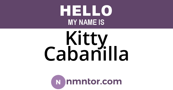 Kitty Cabanilla