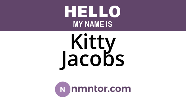 Kitty Jacobs