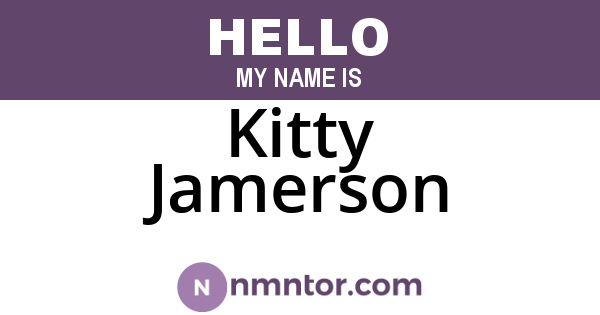 Kitty Jamerson