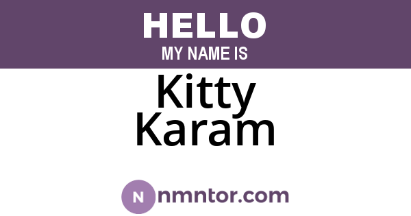 Kitty Karam