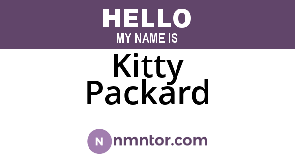 Kitty Packard