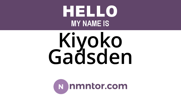 Kiyoko Gadsden