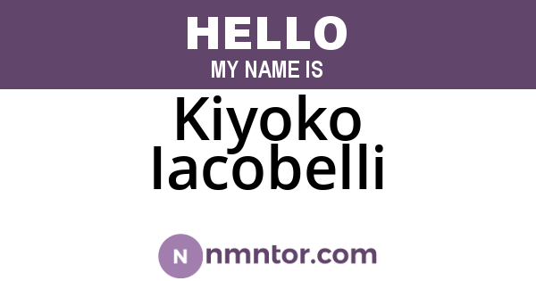 Kiyoko Iacobelli