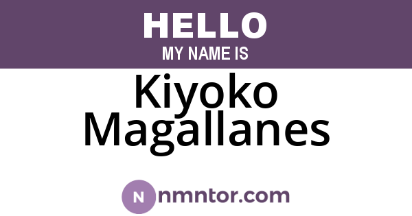 Kiyoko Magallanes