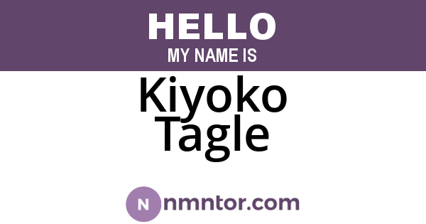 Kiyoko Tagle