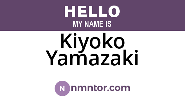 Kiyoko Yamazaki