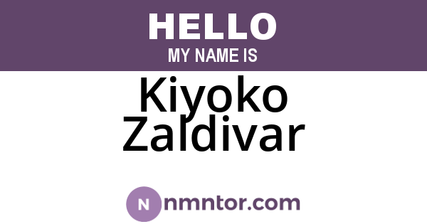 Kiyoko Zaldivar