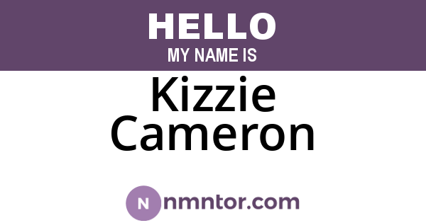 Kizzie Cameron