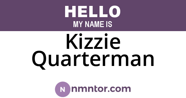 Kizzie Quarterman