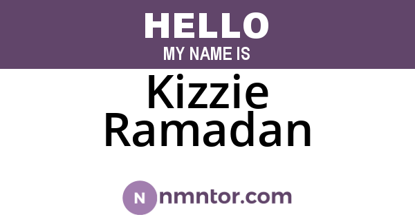 Kizzie Ramadan