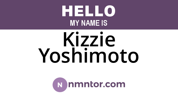 Kizzie Yoshimoto
