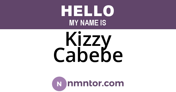 Kizzy Cabebe