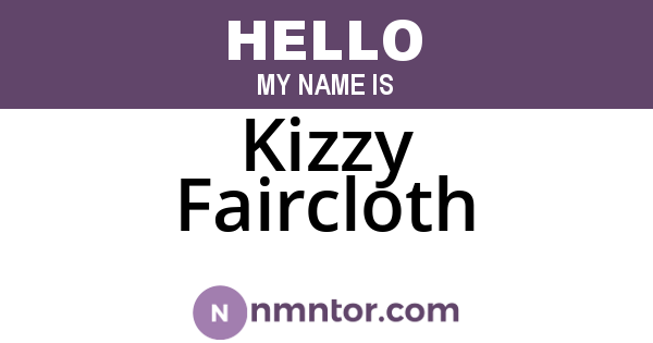 Kizzy Faircloth