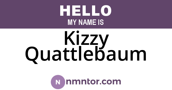 Kizzy Quattlebaum