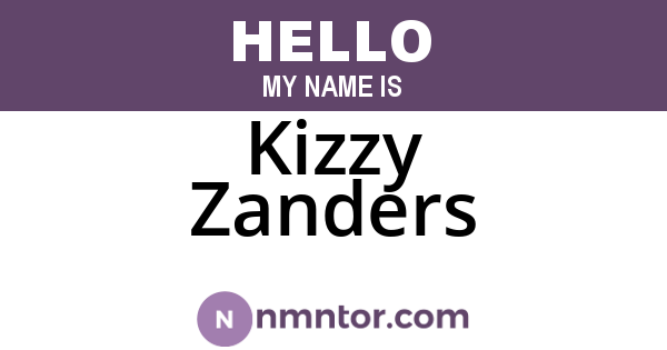 Kizzy Zanders
