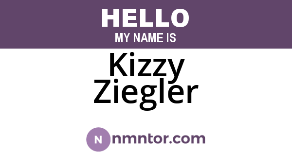 Kizzy Ziegler