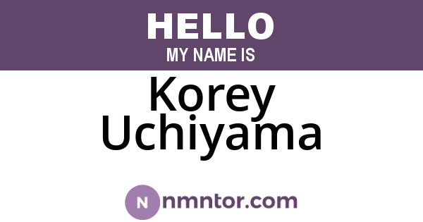 Korey Uchiyama