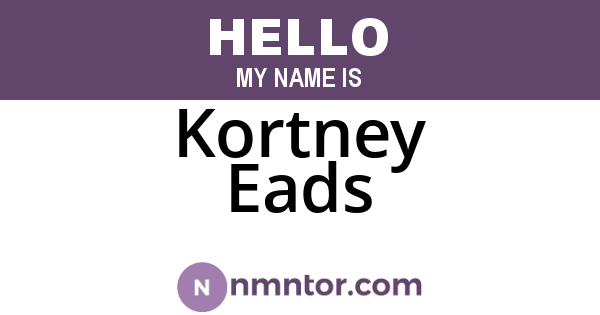 Kortney Eads