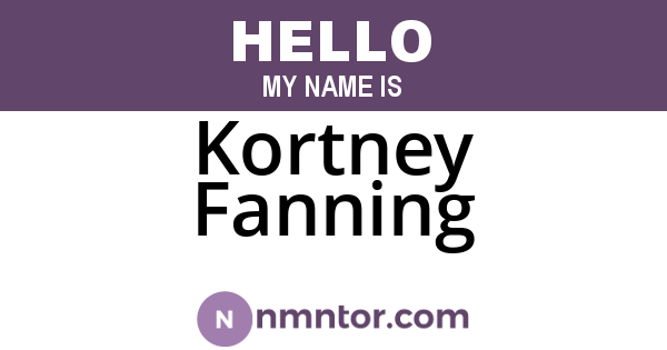 Kortney Fanning