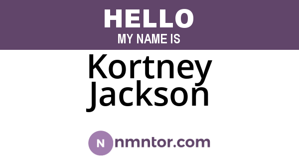 Kortney Jackson