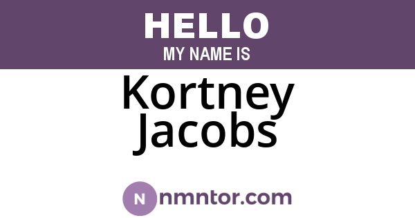 Kortney Jacobs