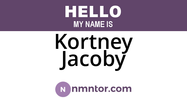 Kortney Jacoby