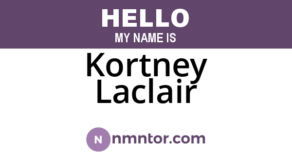 Kortney Laclair