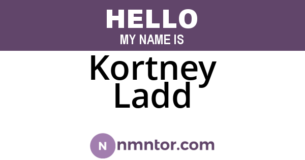 Kortney Ladd