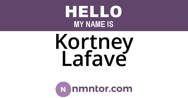Kortney Lafave