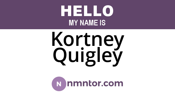 Kortney Quigley