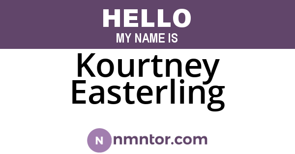 Kourtney Easterling