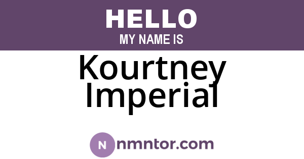 Kourtney Imperial