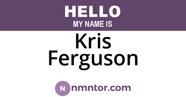 Kris Ferguson