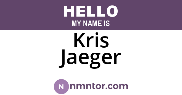 Kris Jaeger