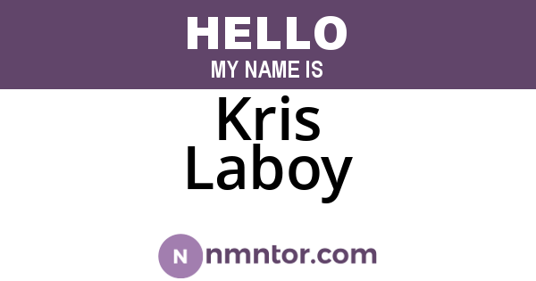 Kris Laboy