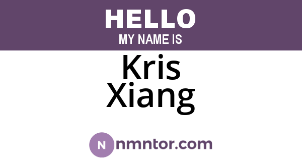 Kris Xiang