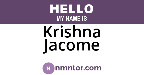 Krishna Jacome