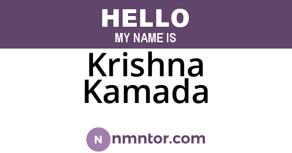 Krishna Kamada