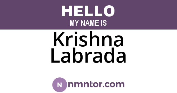 Krishna Labrada