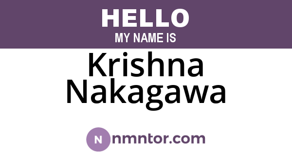 Krishna Nakagawa