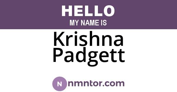 Krishna Padgett