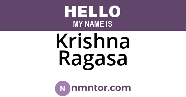 Krishna Ragasa