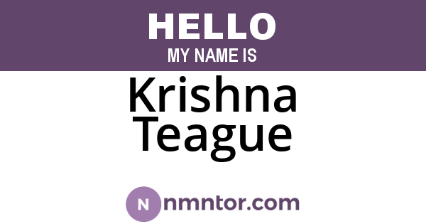 Krishna Teague